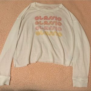 American eagle cropped long sleeve
